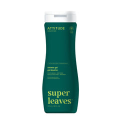 ATTITUDE Body Wash, Made in Canada, EWG Verified Shower Gel, Dermatologically Tested, Plant and Mineral-Based, Vegan Personal Care Products, Olive Leaves, 473 mL