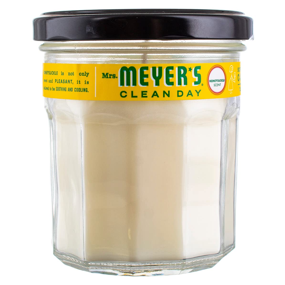 Mrs. Meyer's Aromatherapy Candle, 35 Hour Burn Time, Made with Soy Wax and Essential Oils, Honeysuckle, 7.2 Oz, Pack of 2
