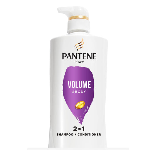 Pantene Sheer Volume 2-in-1 Shampoo & Conditioner, 530 mL