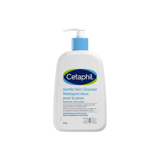 Cetaphil Gentle Skin Cleanser (473ml) - Hydrating Face Wash & Body Wash - Ideal for Sensitive, Dry Skin - Non-Irritating, Fragrance-Free and Dermatologist Recommended