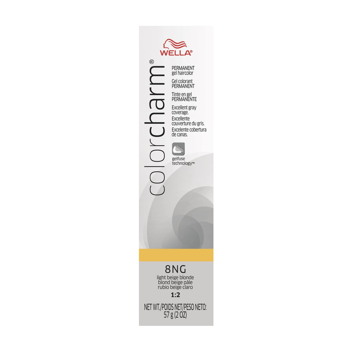 COLORCHARM Permanent Gel| Hair Color for Gray Coverage| 8NG Light Beige Blonde| 2 Fl oz.