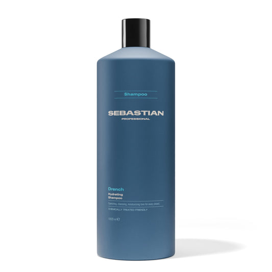 Sebastian Professional Drench Hydrating Shampoo | Deep Moisturizing for Chemically Treated Hair | 33.8 fl oz | 1000 ml | Packaging May Vary
