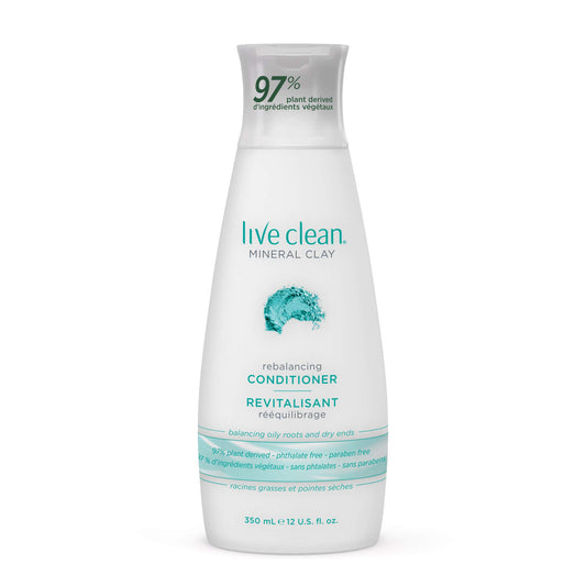 Live Clean Conditioner, Rebalancing Mineral Clay, 350 mL