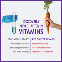 New Chapter Women's Multivitamin 50 Plus for Cellular Energy, Heart & Immune Support with 20+ Nutrients + Astaxanthin - Every Woman's One Daily 55+, Gentle on The Stomach, 60 Count