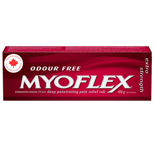 Myoflex Pain Relief Rub | Odourless | Provides Deep Penetrating Relief of Muscle Soreness & Joint Pain | Menthol Free | Stain Free | Non-Greasy | Great For Ages 2+ | 100 grams (Extra Strength)