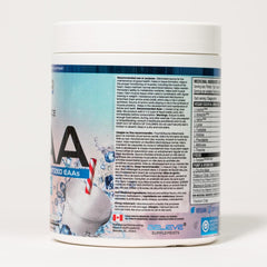 Believe Supplements Performance EAA - Essential Amino Acids Formula | Boost Muscle Recovery, Performance & Hydration | Sugar-Free & Delicious Flavors Available! (30 servings, White Slushie)