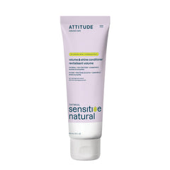 ATTITUDE Volume and Shine Hair Conditioner for Sensitive Dry Scalp, Made in Canada, For Thin Hair, Soothing Oat, Naturally Derived Ingredients, Dermatologically Tested, Vegan Detangler, 240 mL