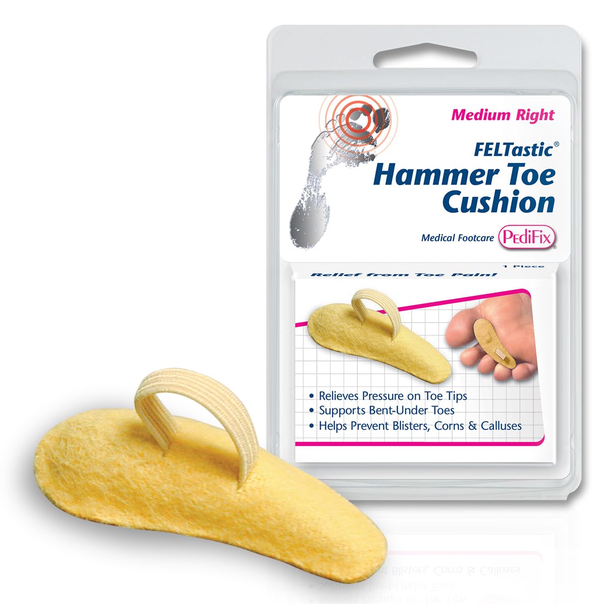 PediFix Hammer Toe Cushion - Medium Right