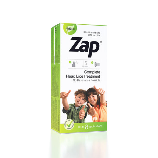 Zap Spray-On Lotion - Complete Lice Treatment, 60 ml