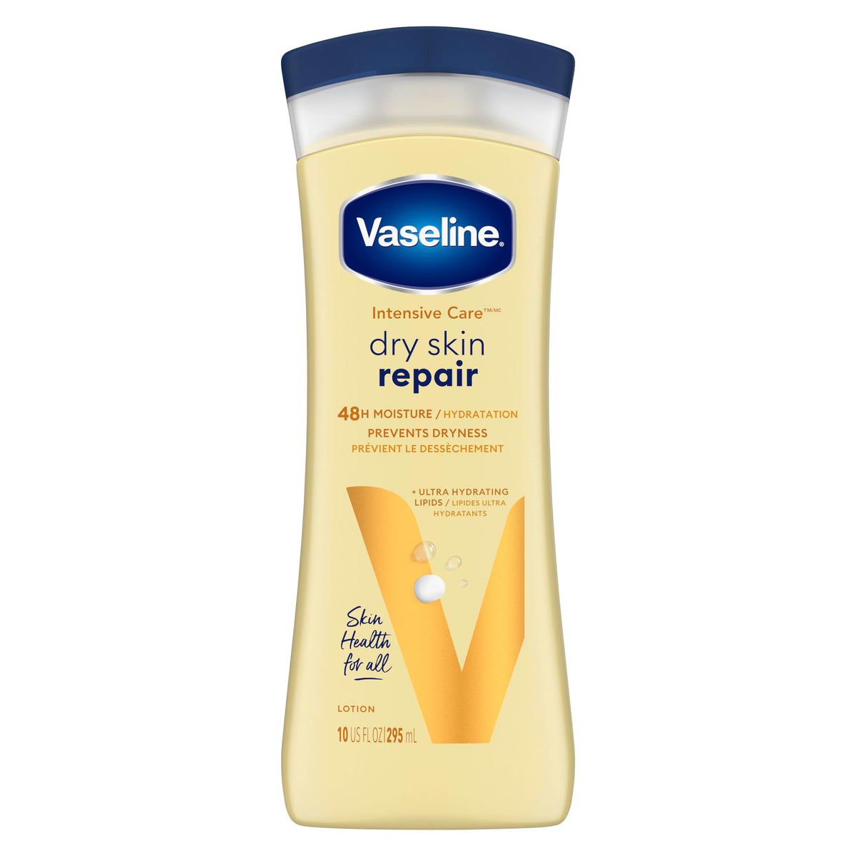 Vaseline Intensive Care Body Lotion dry skin moisturizer Dry Skin Repair with Ultra Hydrating Lipids 295 ml