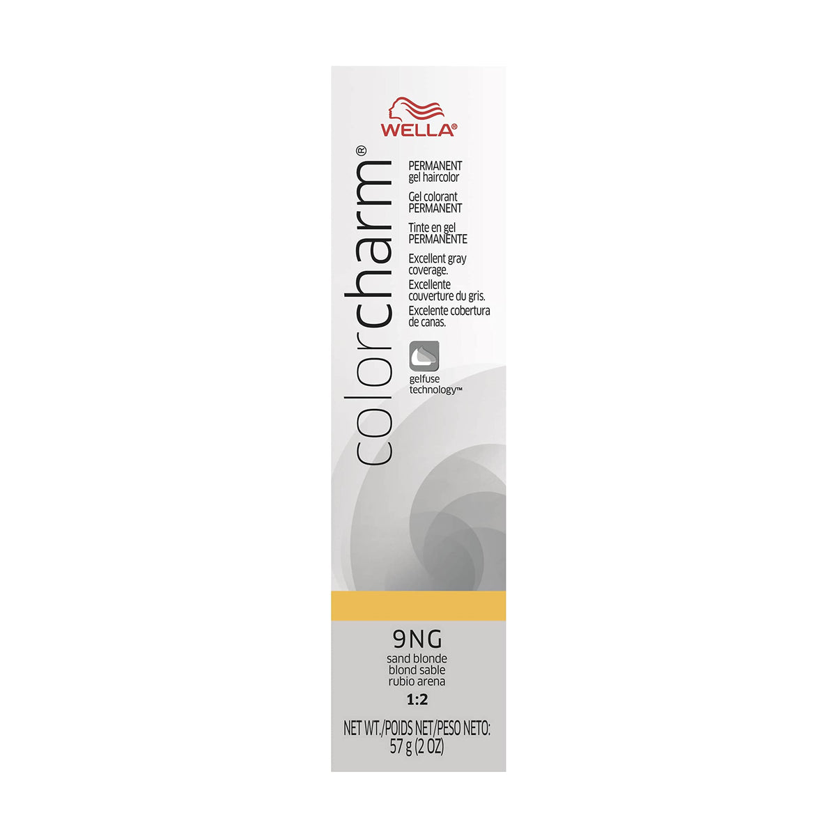 COLORCHARM Permanent Gel| Hair Color for Gray Coverage| 9NG Sand Blonde| 2 Fl oz.