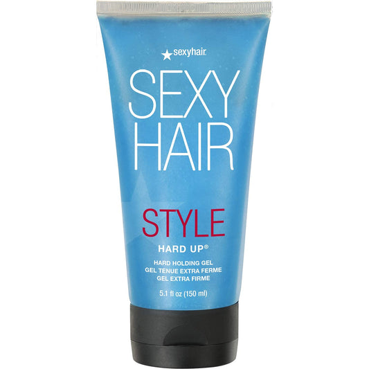 SexyHair Style Hard Up Hard Holding Gel Extreme Hold Non-Flaking Formula All Hair Types, 150ML