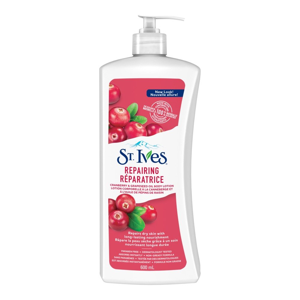 St. Ives Body Lotion Cranberry Seed + Grape Seed Oil 600ml
