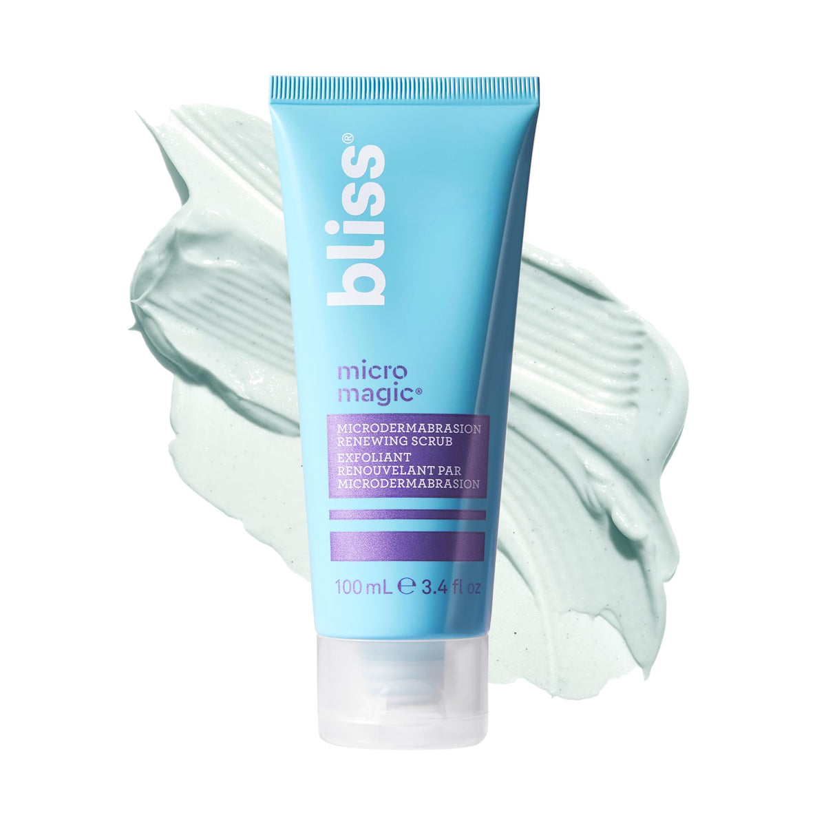 Bliss Micro Magic Skin-renewing Microdermabrasion Scrub | Smoothing Volcanic Pumice & Purifying Kaolin Clay | Refreshed Glow Straight-from-the-Spa | Tightens Pores & Brightens Skin | 3.4 fl oz