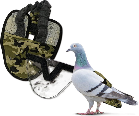 Hen Holster Wrap-Around Pigeon Diaper with Removable Liner, Extra Small, Butterly Camo