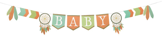 Lillian Rose 24BS270 BU Tribal Baby Shower Bunting