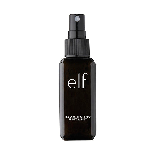 e.l.f. Illuminating Mist & Set, All Day Wear, Refreshes Makeup & Revitalizes Skin, Small, 2.02 Fl Oz (60mL)
