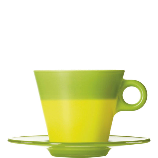 Leonardo 012275 Ooh Magico Color Changing Cappuccino Cup Set, Apple Green Yellow