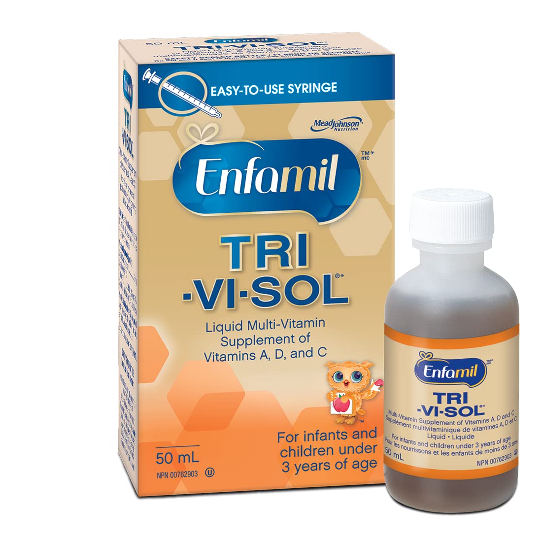 Enfamil TRI-VI-SOL Liquid Multi-Vitamin Supplement of Vitamins A, D and C, 50mL