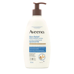 Aveeno Skin Relief Moisturizing Lotion, Shea Butter, Dimethicone, Triple Oat, Itchy, Dry Skin Body Moisturizer, Fragrance Free, 532mL