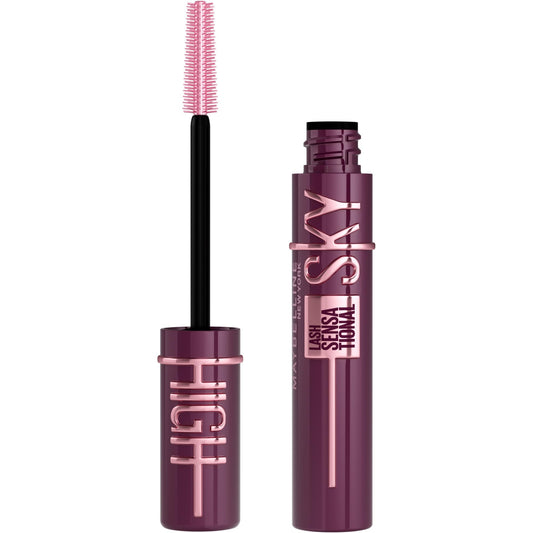 Maybelline New York Lash Sensational Sky High Washable Eyelash Mascara Makeup, Volumizing, Lengthening, Defining, Curling, Multiplying, Buildable Formula, Shade: Burgundy Haze, 7.2 ml