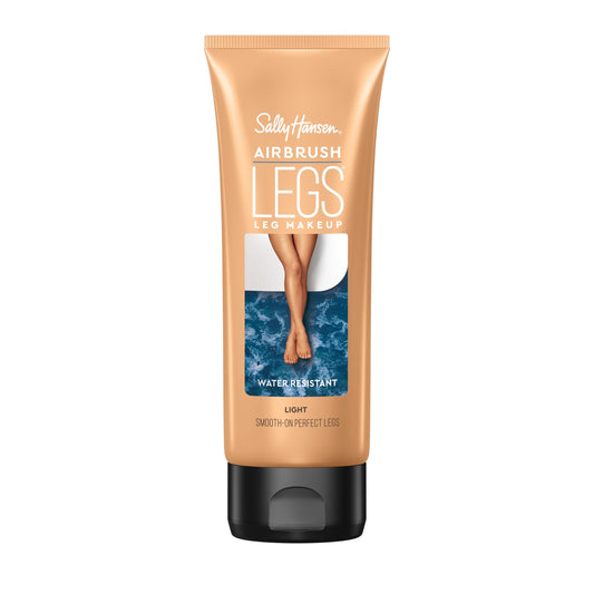 Sally Hansen Airbrush Legs, lightweight leg makeup, enriched with Palmaria Extract, enhances coverage of freckles, veins and imperfections