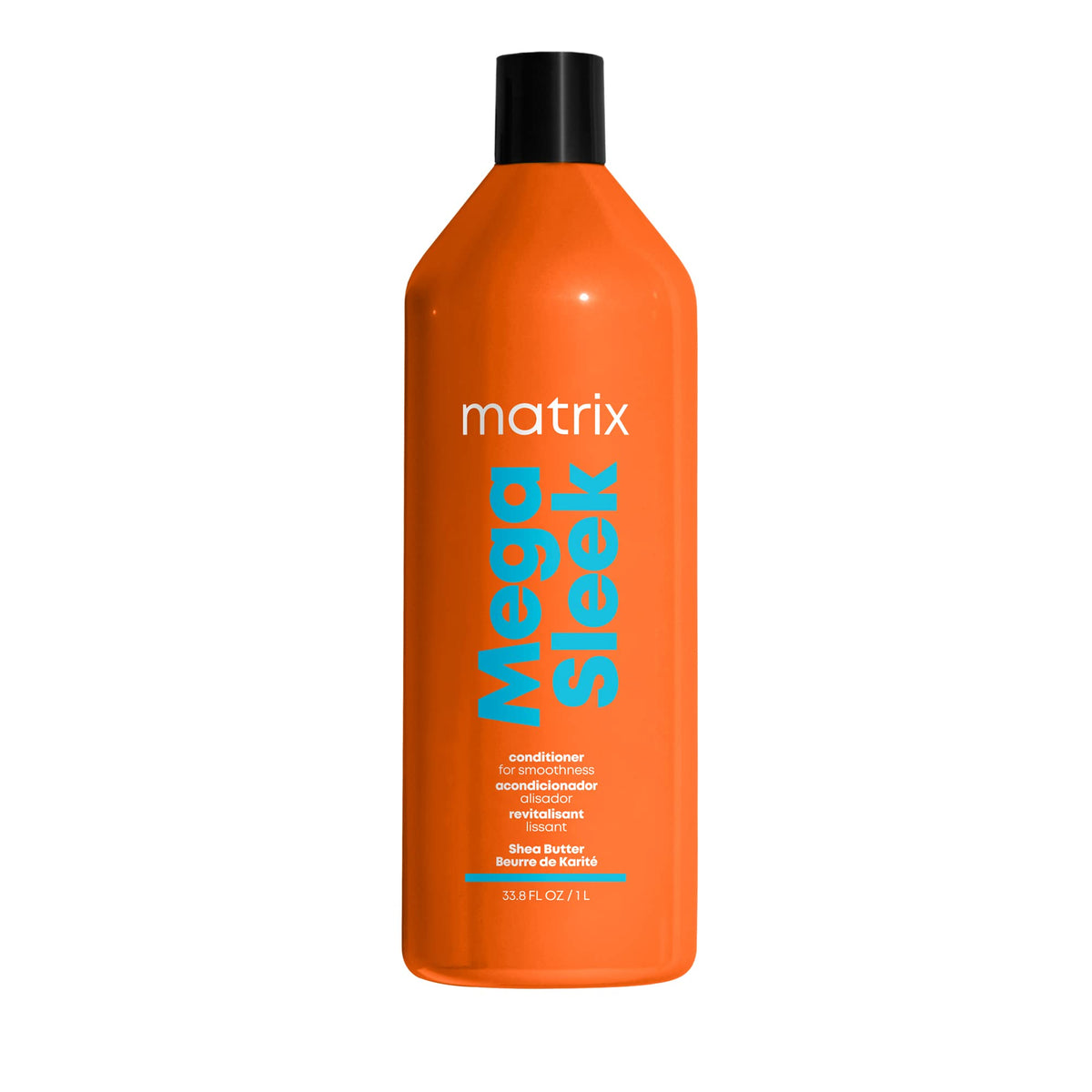 Matrix Frizzy Hair Conditioner, Mega Sleek, Controls Frizz and Nourishes Coarse Unruly Hair, Smoothing with Shea Butter, Protects Against Humidity, Packaging May Vary, Vegan