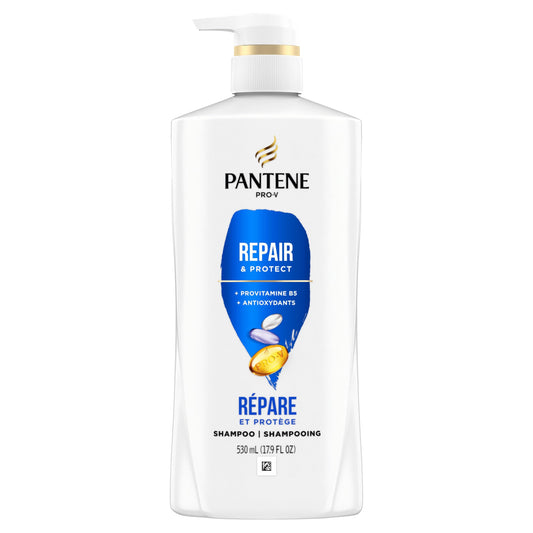 Pantene Repair and Protect Shampoo for Damaged and Bleached Hair, 530 mL