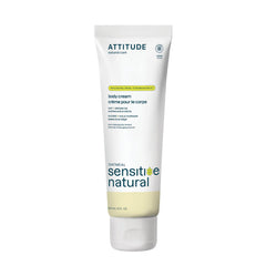 ATTITUDE Body Cream for Sensitive Skin with Oat and Argan Oil, Made in Canada, EWG Verified, Dermatologically Tested, Vegan, 240 mL