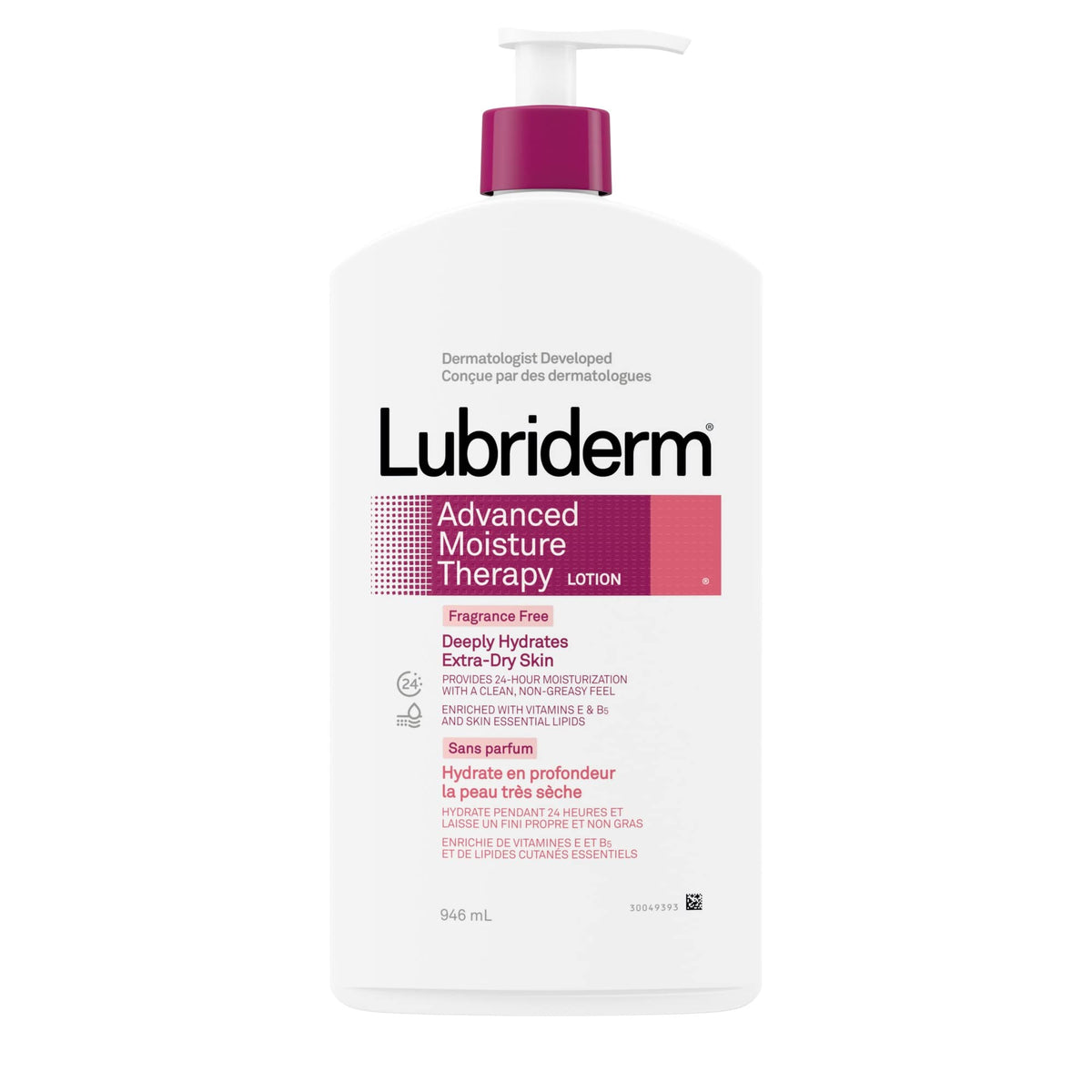 Lubriderm Original Body + Face Wash, Hydrating Body Wash + Moisturizing Facial Cleanser with Pro-Ceramide & Shea Butter to Gently Cleanse, Light Fragrance & Hypoallergenic, 473mL
