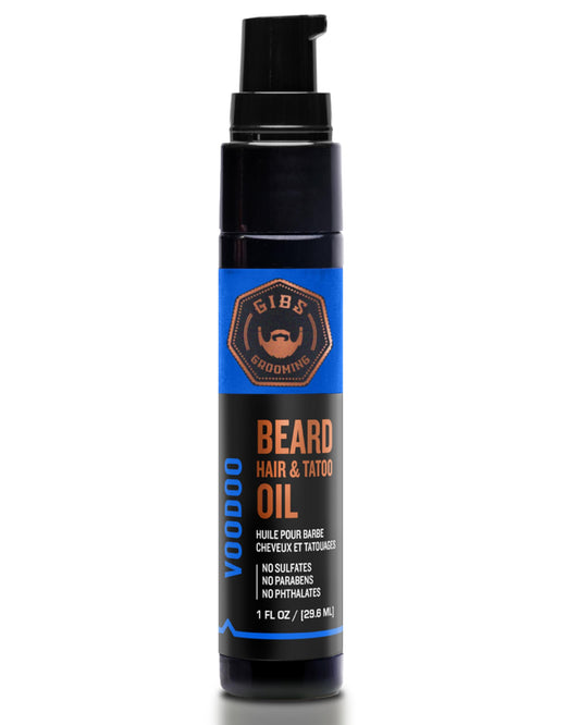 Gibs Beard, Hair and Tattoo Oil Voodooprince, 1 Ounce