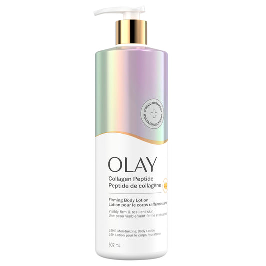 Olay Firming Body Lotion with Collagen Peptide and Niacinamide, Body Lotion to Visibly Improve Skin Firmness, 502 mL