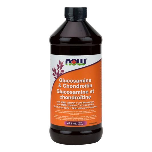 NOW Supplements Glucosamine, Chondroitin & MSM Liquid, 473mL