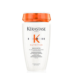 KÉRASTASE Nutritive Gentle Hydrating Shampoo for Dry Hair - Nourishing Protein Formula with Niacinamide, Moisturises, Softness and Restores Thickness and Shine, Bain Satin, 8.5 Fl Oz