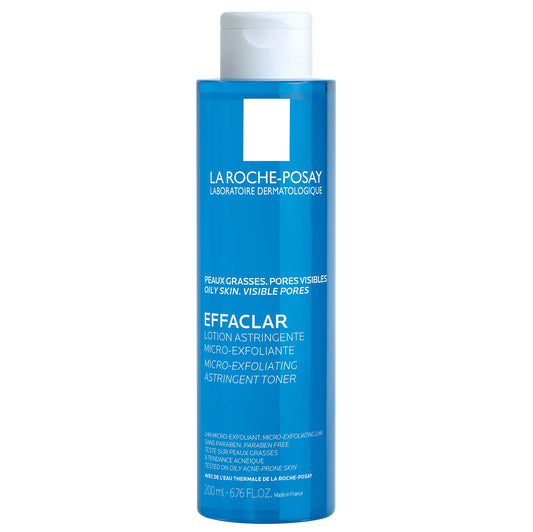 La Roche-Posay Face Toner Skincare, Effaclar Astringent For Oily Acne Prone Skin With Exfoliating Salicylic Acid And LHA, Reduces Look Of Pores, Dermatologist Recommended, 200Ml