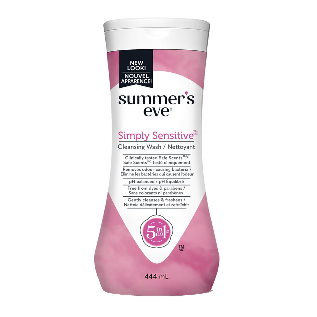 Summer's Eve Cleansing Wash, Simply Sensitive Scent, 444 milliliter (Pack of 1)