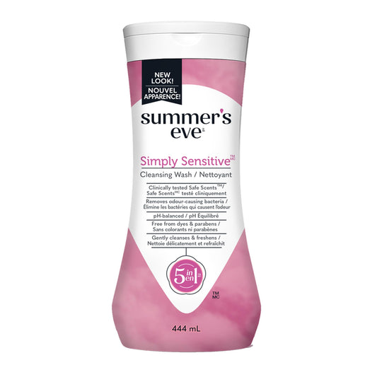 Summer's Eve Cleansing Wash, Simply Sensitive Scent, 444 milliliter (Pack of 1)