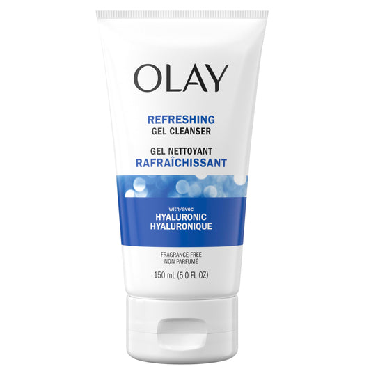 Olay Regenerist Hyaluronic + Peptide 24 Face Wash, Fragrance-Free, 150 mL