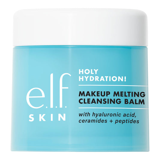 e.l.f. SKIN Holy Hydration Makeup Melting Cleansing Balm, Hydrating Cleansing Balm To Remove Makeup, Formulated With Hyaluronic Acid