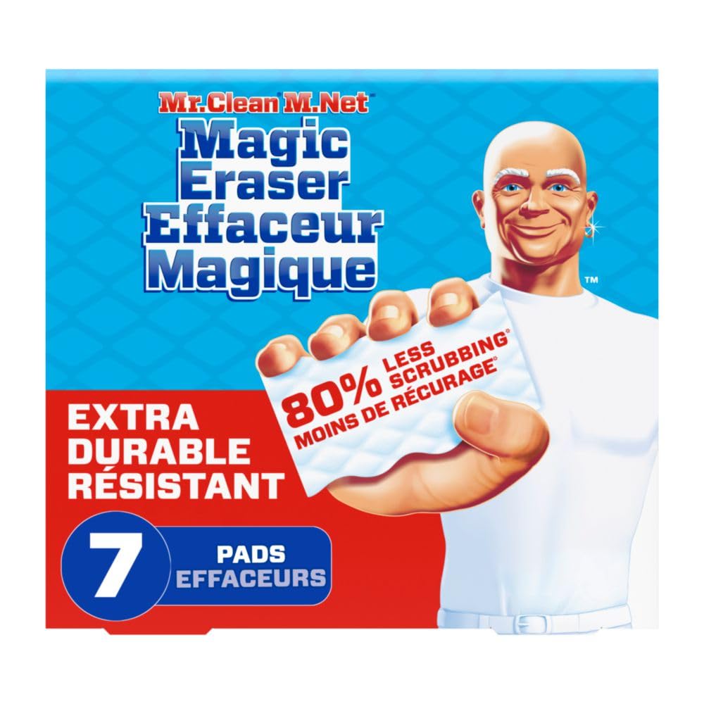 Mr. Clean Magic Eraser Sponge, All Purpose Cleaner, Cleaning Scrubber, Extra Durable, 7 Count