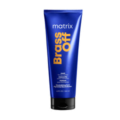 Matrix Brass Off Blue Hair Mask, Neutralizes Orange and Brassy Undertones, Tones Brunette, Brown and Dark Blonde Hair, Deep Conditioning & Color Depositing Hair Mask, Vegan