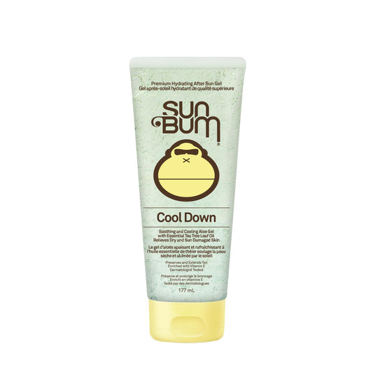 Sun Bum Cool Down Aloe Vera Gel | Vegan and Hypoallergenic After Sun Care with Cocoa Butter to Soothe and Hydrate Sunburn Pain Relief | 177ml / 6 oz