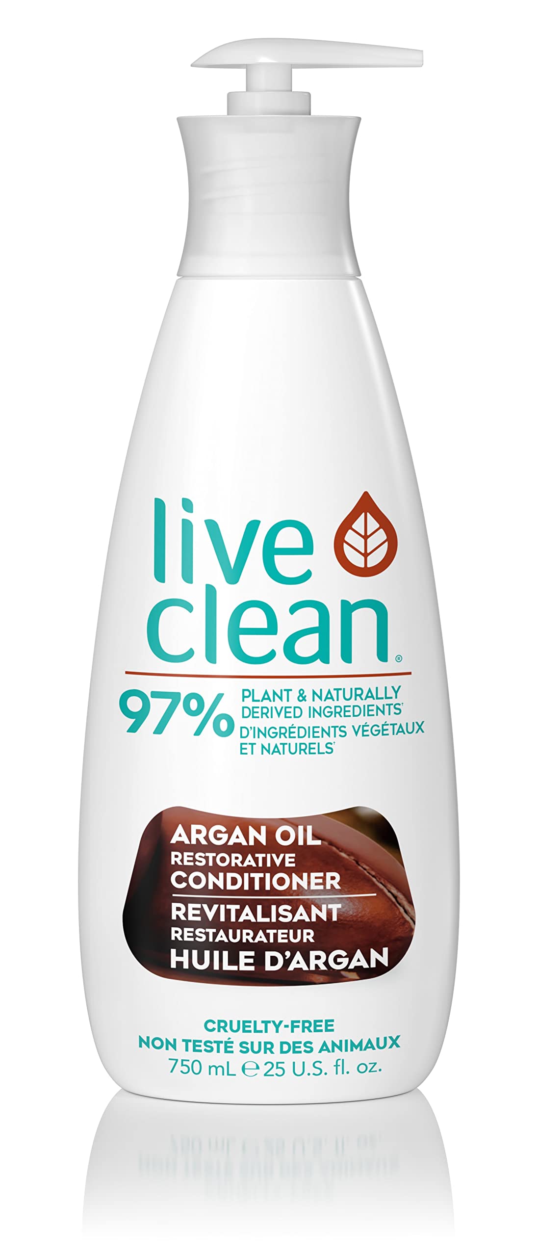 Live Clean Exotic Nectar Conditioner, Restorative Argan Oil, 750 mL