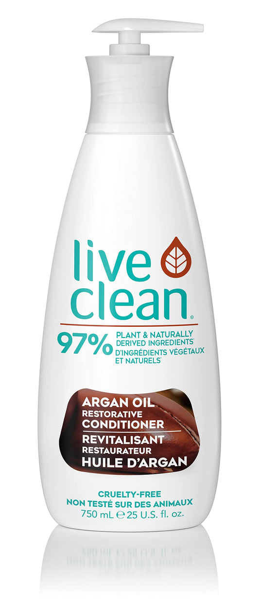 Live Clean Exotic Nectar Conditioner, Restorative Argan Oil, 750 mL