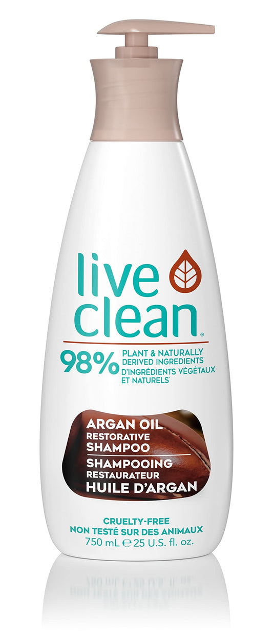 Live Clean Argan Oil Moisturizing Shampoo, 750 mL