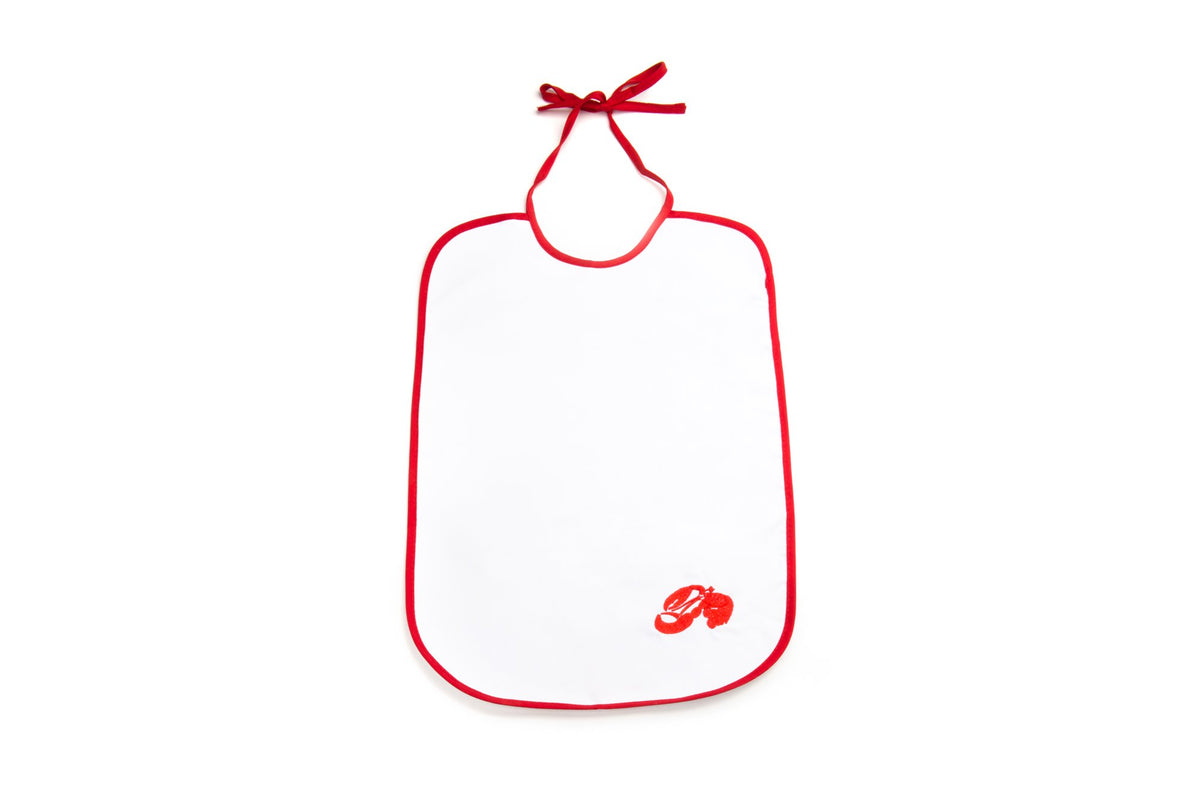Nantucket Seafood Cotton Lobster Bibs, Set of 2, 0.125 x 14 x 21 inches