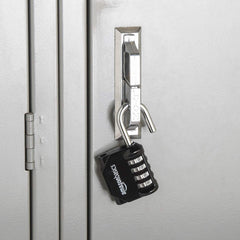 Amazon Basics 4-Digit Combination Padlock, Black, 2-Pack