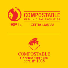 Glad 100% Compostable Drawstring Bags - Small 10 Litres - Drawstring, 30 Compost Trash Bags - Unscented