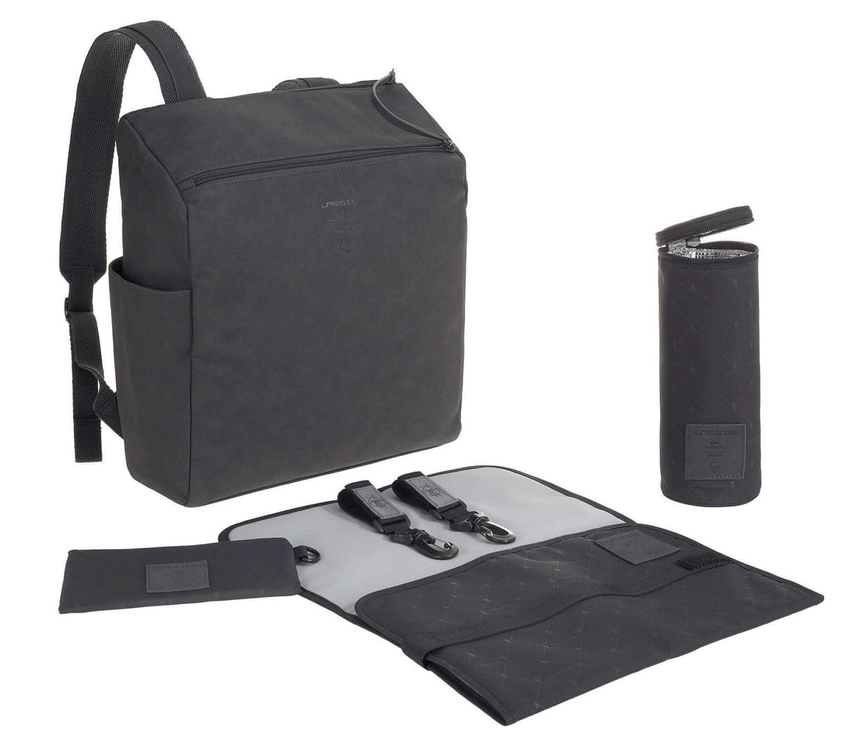 Lassig Tender Backpack Diaper Bag Anthracite