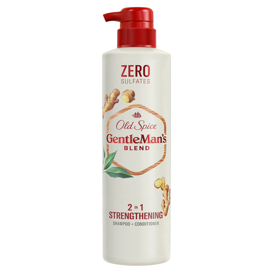 Old Spice Gentleman’s Blend with Green Tea & Ginger, 2in1 Strengthening Shampoo and Conditioner, 14.8 fl oz 440mL